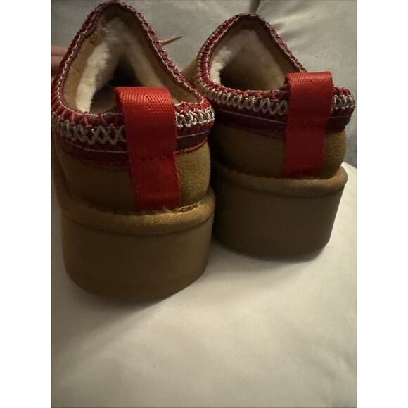 UGG Tazz Chestnut Suede Shoes for Women Size US 10 Stitched Braided NWOT - Picture 4 of 9